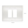 Jumbo Over Sized Wall Plate, Polycarbonate, Paintable Switch or Outlet
