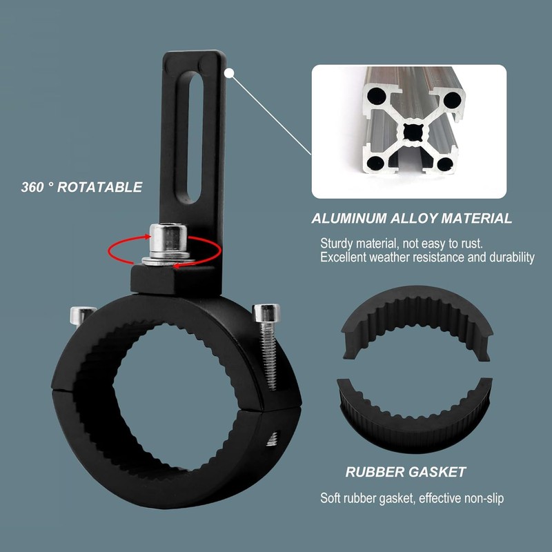Fog Lamp Stays, Universal for Motorcycles, Fog C-Bracket-HG-4.5+6.5