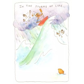 Dayspring Encouragement Getting Through  Storms Jesus Is A Rock Christian Greeting Card