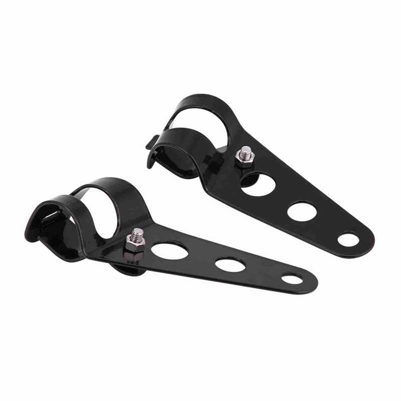 KIMISS 2pcs Headlight Mounting Brackets Motorcycle Fork Clamp Mount Brackets