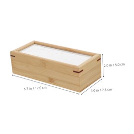 Ciieeo Unfinished Keepsake Box Lid for Personalization Decorative Rectangular Storage for Jewelry and Treasures for Weddings Birthdays and Anniversaries