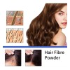 Polvo De Fibra Capilar Marrón Cubre Raíz De Cabello Calvicie