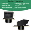 4 inch Roof Vent Cap, Removable Roof Vent, Bathroom Exhaust