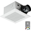 JULLISON Bathroom Exhaust Fan with Humidity Sensor: 100CFM Ventilation Fan