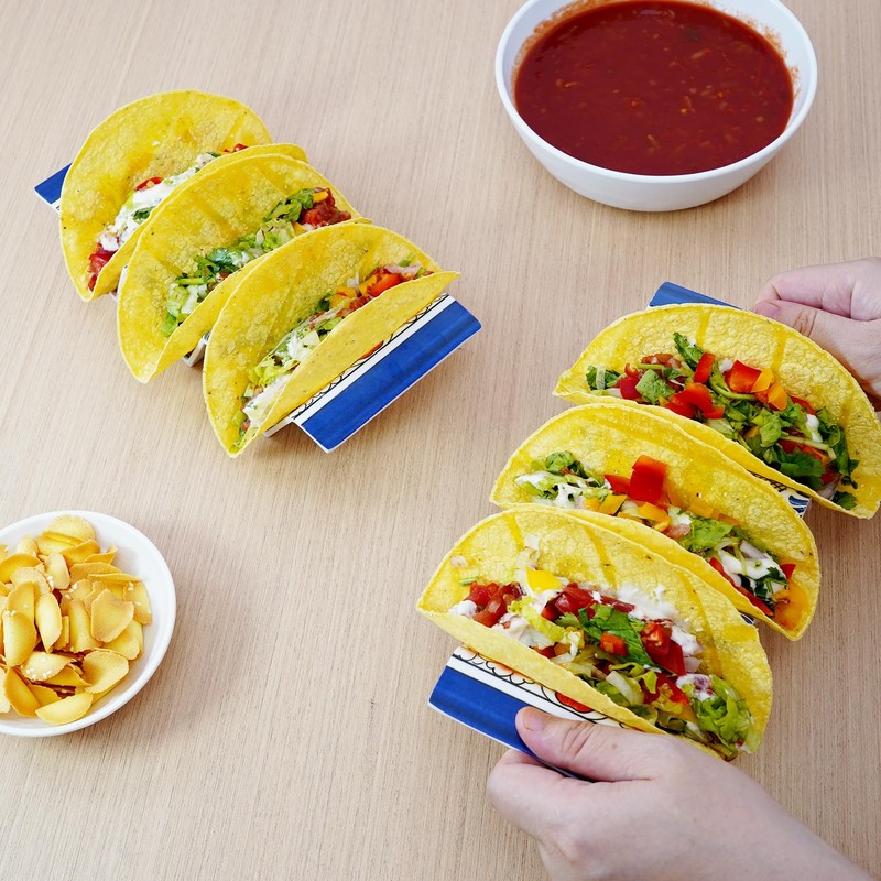 TP Taco Holder Stands, Set of 2 Melamine Large Taco