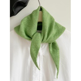 TYATVS Knit Triangle Scarf for Women Knitted Head Scarf Y2k Bandana Fisherman Downtown Girl Aesthetic Accessories