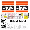 Aftermarket Bobcat 873 Skid Steer Set Vinyl Decal Sticker - 25 PC