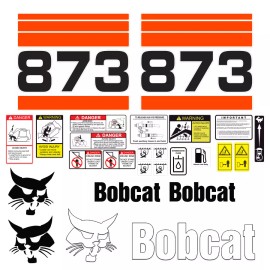Aftermarket Bobcat 873 Skid Steer Set Vinyl Decal Sticker - 25 PC