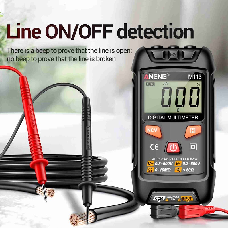 Mini Multimeter 1999 Count Intelligent Identification Digital Multimeter Portable Multifunction