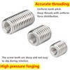 Qrity 20 Pcs Thread Inserts, Threaded Sleeves, M8 x 10mm
