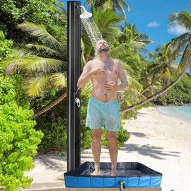 RENGCHONG Portable Shower Pan, Foldable Shower Base Floor Outdoor Shower Enclosure Base Shower Stall Base for Indoor and Outdoor