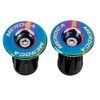 1 Pair Aluminum Bike Handlebar End Plugs, Expanding Locking Bar