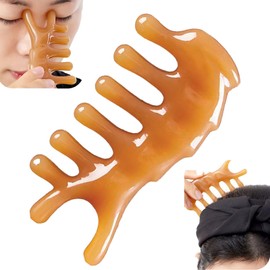 Scalp Massage Comb with Wide Tooth | Multipurpose Gua Sha Comb | Head Massager | ScalpMassager Brush | Face Massager | Scalp Head Neck Lymphatic Massage Self-Care for Men and Women