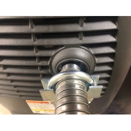 GenExhaust Compatible with Honda EU2200i/EU2000i/EU1000i Generator 1" Steel Exhaust Extension 1-1/2 Foot Length.