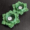 Palksky Lotus Tealight Candles Holders Resin Mold, Flower Candlestick Epoxy