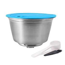 Stainless Steel Coffee Capsule Cup Reusable Refillable Coffee Capsule Cup with Lid Filter