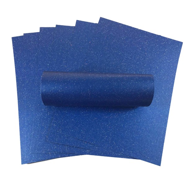 10 Sheets A4 Yale Blue Iridescent Glitter Card 300gsm Quality