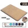 SFLXO 80cm x 50cm Non Slip Bath Mat Machine Washable