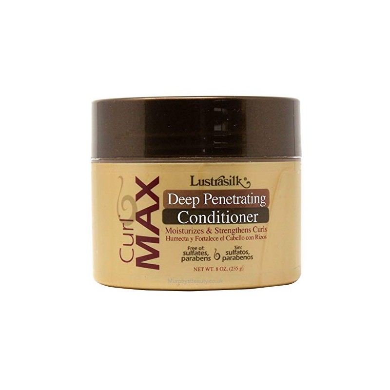 Lustrasilk Curl Max Deep Penetrating Conditioner, 8 Ounce