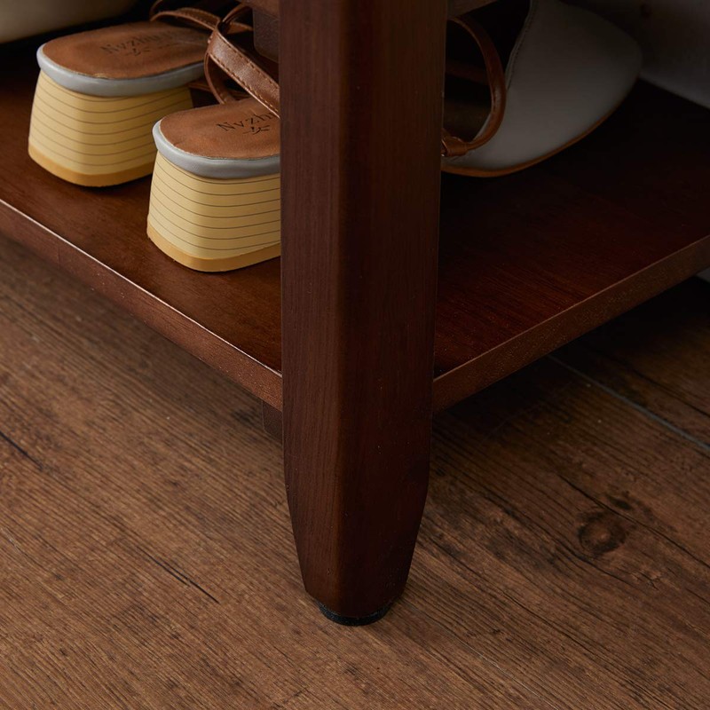 XKZG Storage Bench Wooden Shoe Bench Rustic Solid Wood Entryway
