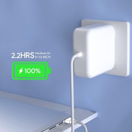 Mac Book Air Charger, 45W Magnetic Mag2 T-Tip Laptop Charger Suitable for Mac Book Air 11 inch and 13 inch After Mid 2012(Applicable to 2012-2017)