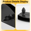 Lotsdonxia 10PCS Black Bedpan Bracket Replaceable Furniture Panel Plastic Bracket