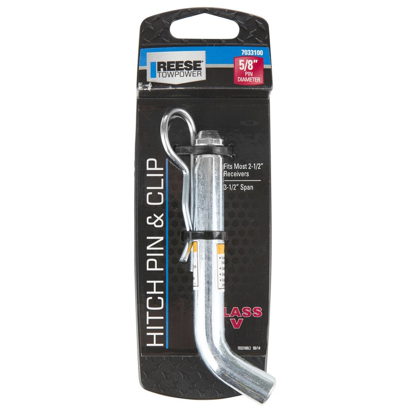 Reese Towpower 7033100 Class V Zinc Finish Pin and Clip
