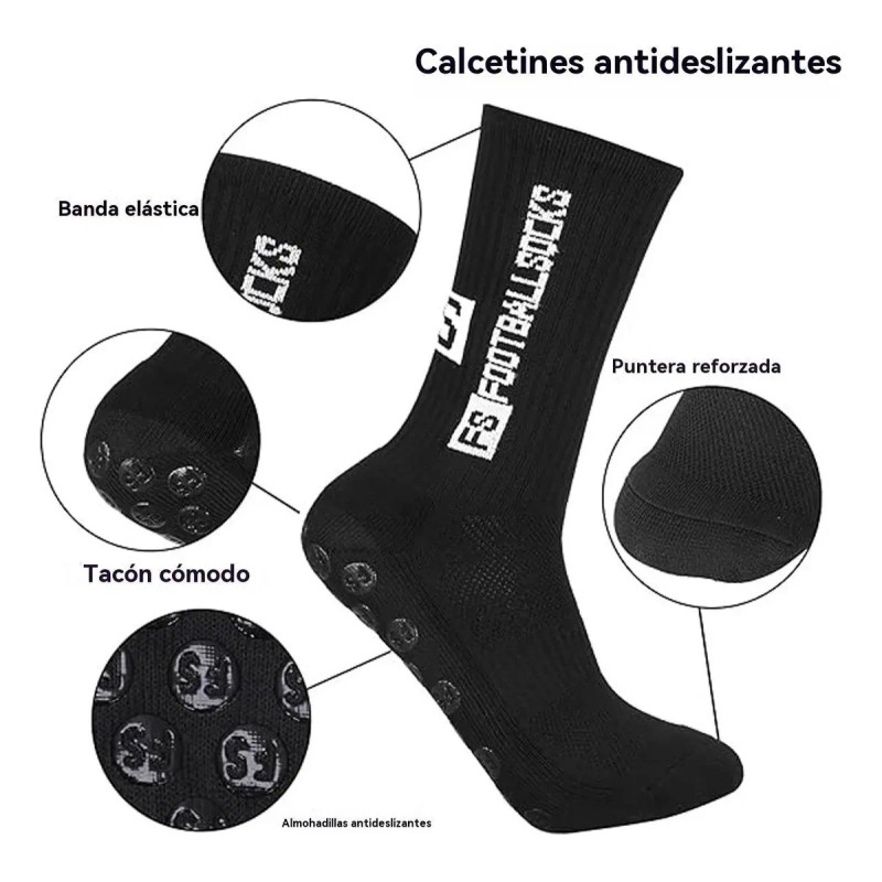 12 Pares Calcetines Futbol Medias Deportes Antideslizantes