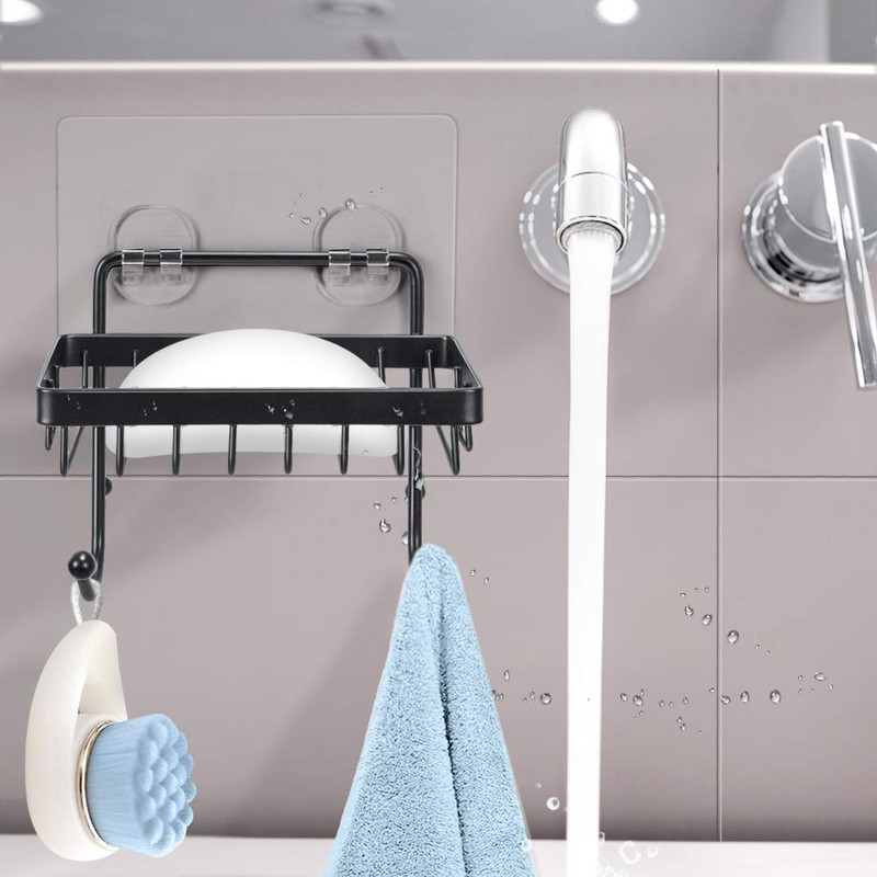ODesign Soap Dish Sponge Holder with Hook for Bathroom Shower