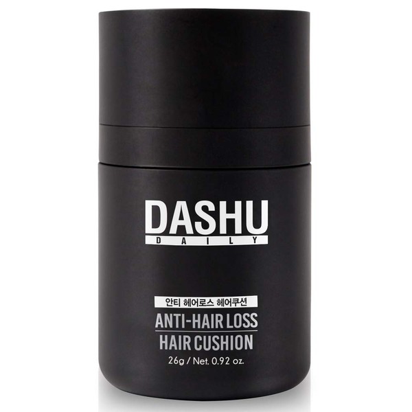 DASHU Daily Anti-Hair Loss Hair Cushion Natural Black .92oz – Thick & Full Looking Hair, Safe from Sweating & Raining