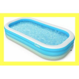 Sable SA-HF025 Inflatable Swimming Pool For Kids/Adults Blow Up 92 x 56 x 20 in