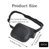 3PCS Adjustable Right Eyepatch Soft Black 3D Eye Patches Comfortable