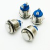 GUUZI Pack of 4 19 mm Momentary Push Button 3A/250