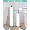 Toilet Paper Holder Stand, Free Standing Toilet Paper Roll Holder