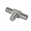 TV Splitter/SAT Splitter 2-Way T-Adapter for Satellite Systems for Satellite
