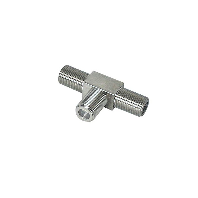 TV Splitter/SAT Splitter 2-Way T-Adapter for Satellite Systems for Satellite