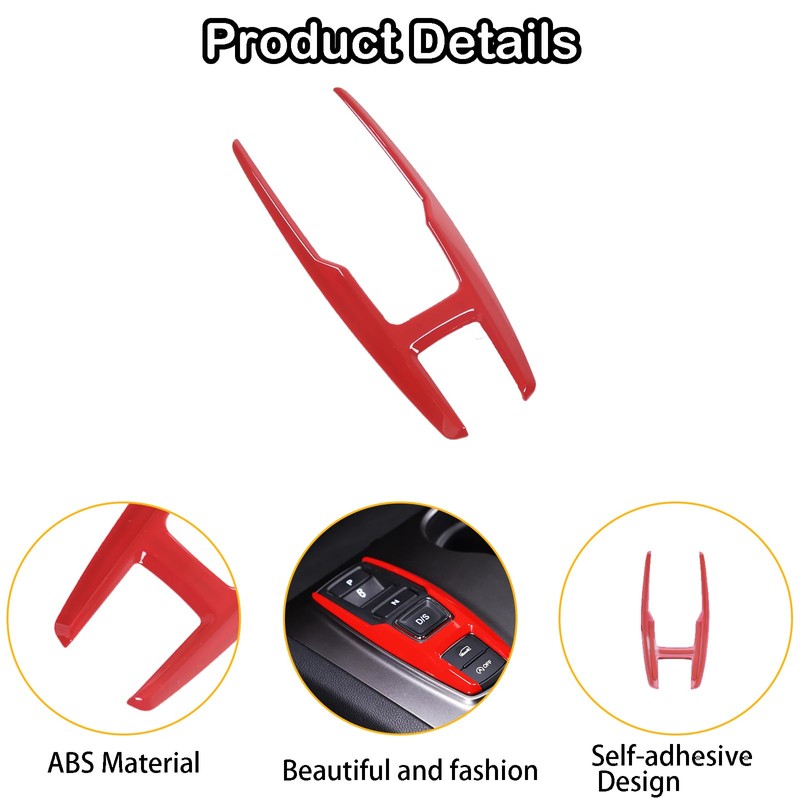 Heutamo Gear Shift Button Frame Trim for Honda Pilot 2016-2022/Ridgeline