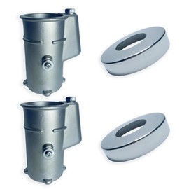 YUEERIO 316 Stainless Steel Anchor Bolt and Sheath Pool Guard Set, 4'' Anchor Bolt for 1.90” OD Pipe, Pool Ladder Anchor Bolt (2 Sets)