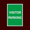 Visitor parking Plastic Sign with 4 Pre-Drilled Holes (P13) -