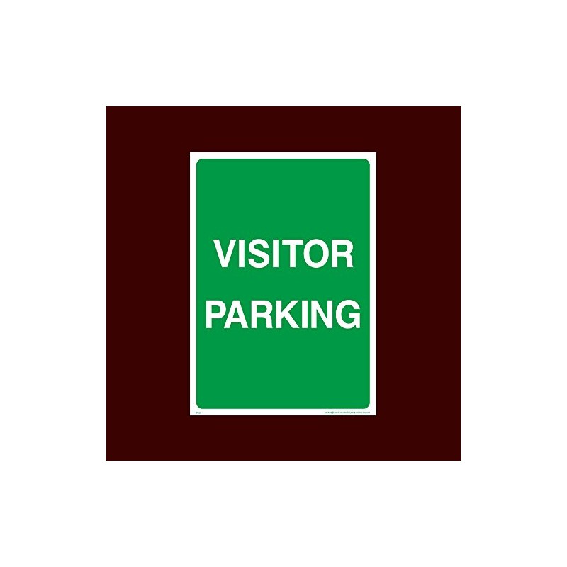 Visitor parking Plastic Sign with 4 Pre-Drilled Holes (P13) -