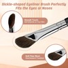 MUIIGOOD 3 Pcs Eyeliner Brushes Set, Fine Angled Eyeliner Eyebrow