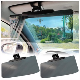 Car Sun Visor, [Upgraded Version] Anti-Glare Sun Visor Extension Car for Strong Light Blocking, Adjustable Angle Car Sun Visor, Car Accessories for Cars, SUVs (2 Pieces)