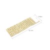 50Pcs 8 Rows Gold Chair Sash Napkin Rings Sparkling Diamond