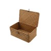 Seagrass Storage Basket Woven Storage Box with Lids Makeup Organizer