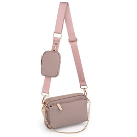 UTO Small Crossbody Bags for Women 3 in 1 Trendy Belt Purse Fashion Designer Mini Cute Sling Fanny Chest Pack