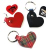 JAJABOON Heart-Shaped Pick Case Key Chain with Beard, Guitar Pick