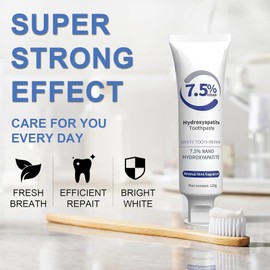 Set 2-Pack Hydroxyapatite Toothpastes for Ultimate Enamel Protection & Sensitive Teeth Care - Gentle Mint, Fluoride-Free Formula, Ensures Long-Lasting Fresh Breath, 4.23Oz Each