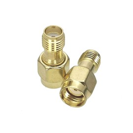 2 x UniteCom SMA Female to RP-SMA Male Low Loss Adapters Straight Socket RF Coax Antenna Barrel Connector 4G 5G Wi-Fi LoRa Helium RF UHF VHF