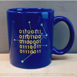 Unbranded "GLASS" In Binary -- Though Many We Are One. Now, So Are Those Apps -- 12 Oz Mug