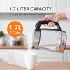 KRUPS 1.7L Glass Electric Kettle: Fast-Boiling 1500W with LED Indicator,